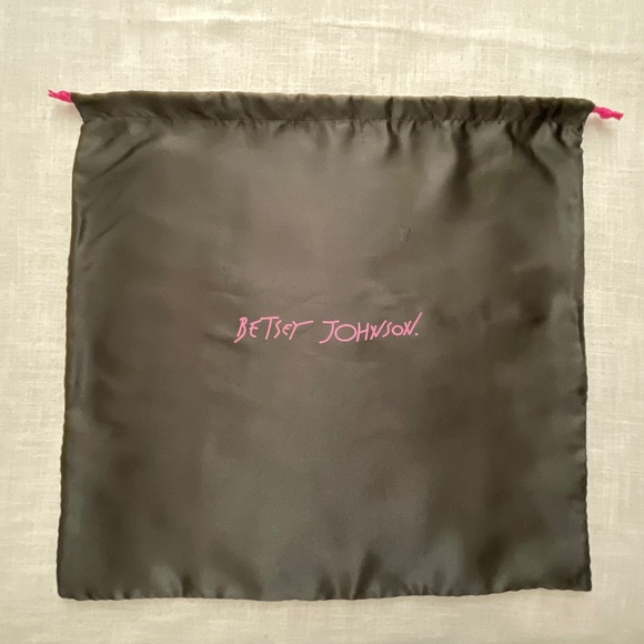 Betsey Johnson Black Silky Large Dust Bag 21”x20” NWOT - Picture 8 of 8